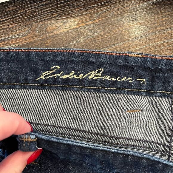 Eddie Bauer Curvy Slim Straight Fur Jeans sz 20T - Picture 6 of 8